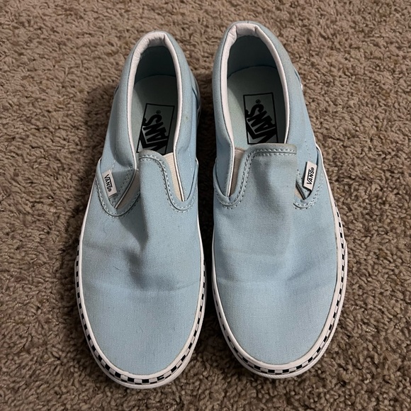 Vans Other - Vans Sky Blue Classic Slip-On Shoes